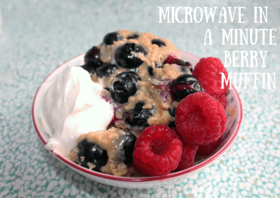 microwave in a minuteberry muffin