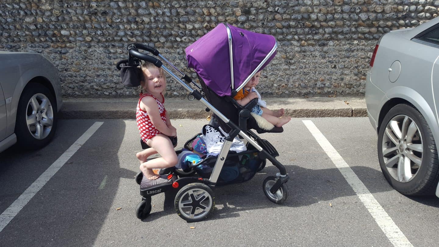 pushchair board with seat