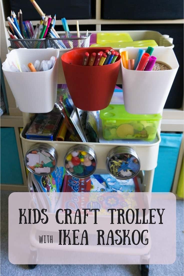 DIY kids craft trolley ikea raskog