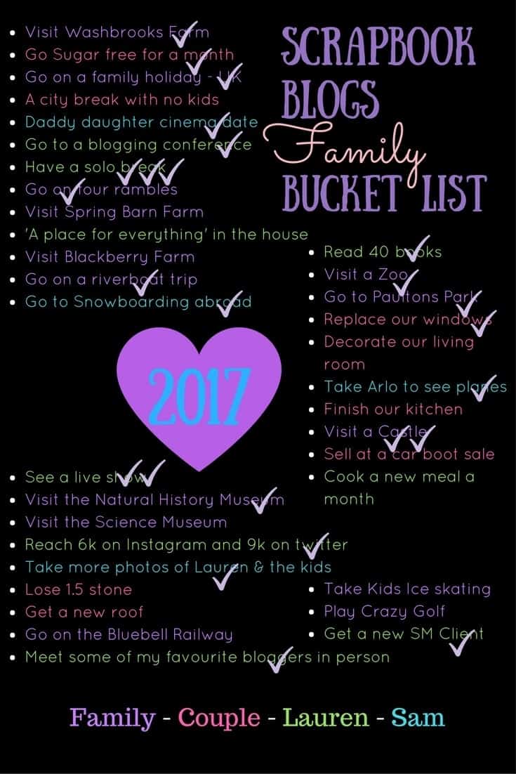 family bucket list 2017