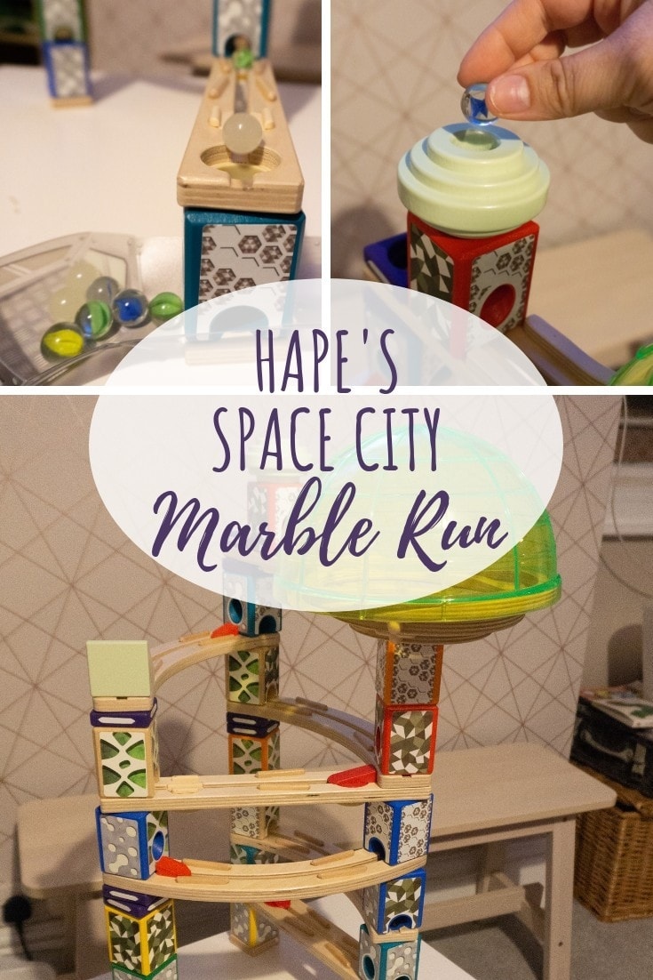 hape space city marble run