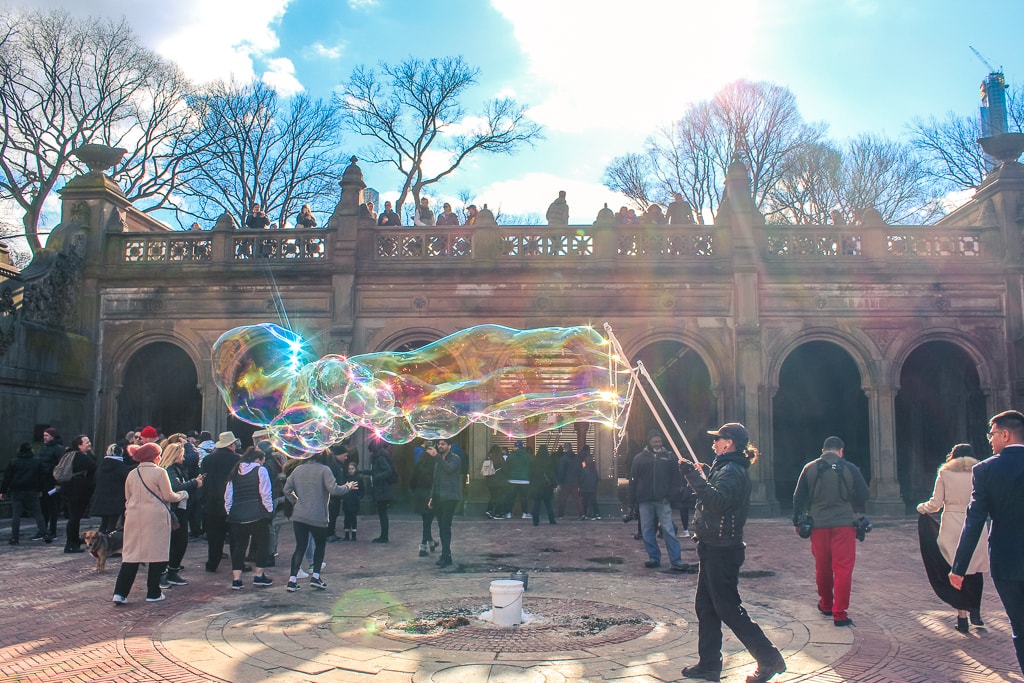 bubbles in central park