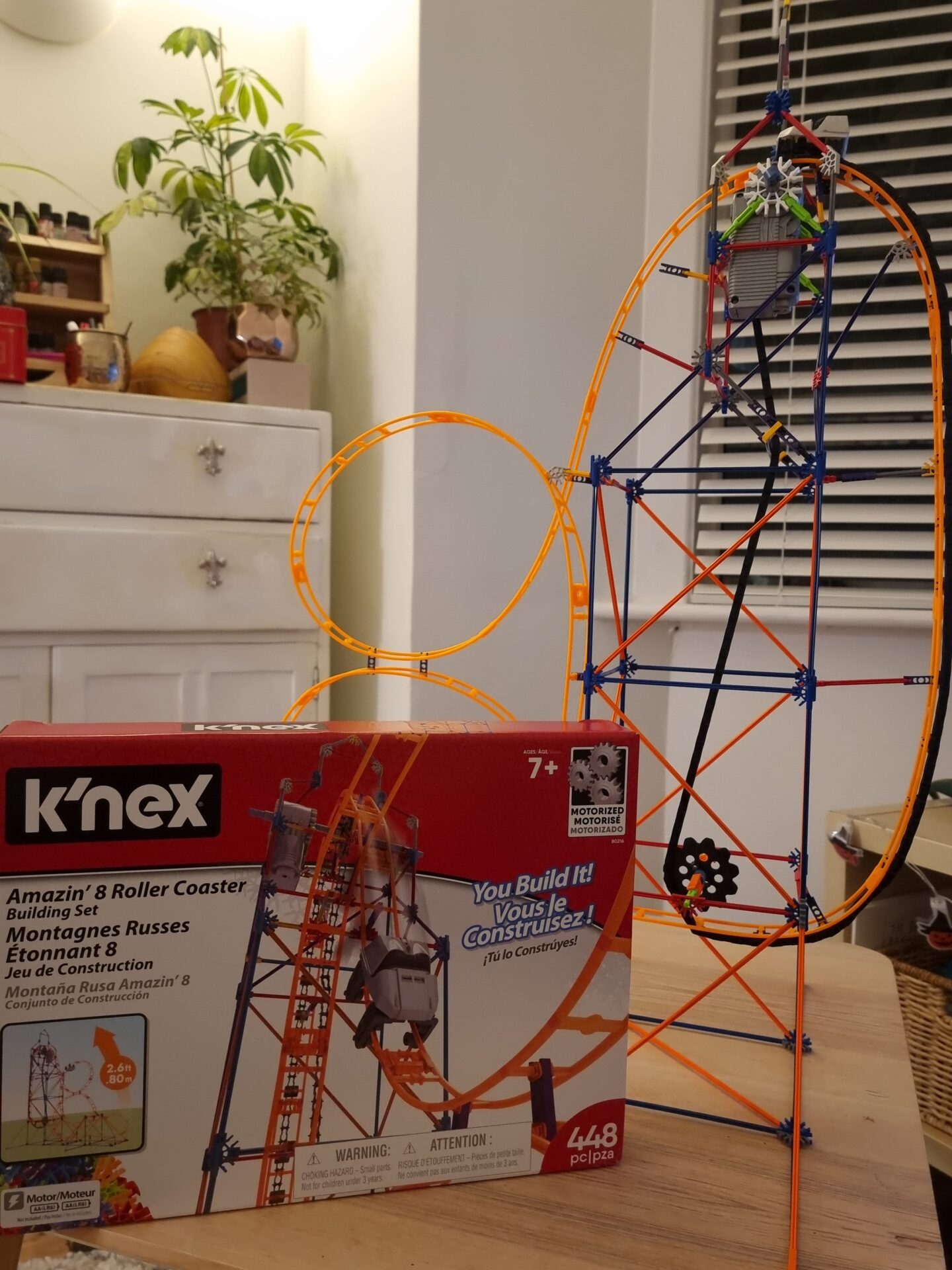 Play K nex Amazin 8 Roller Coaster review Scrapbook Blog