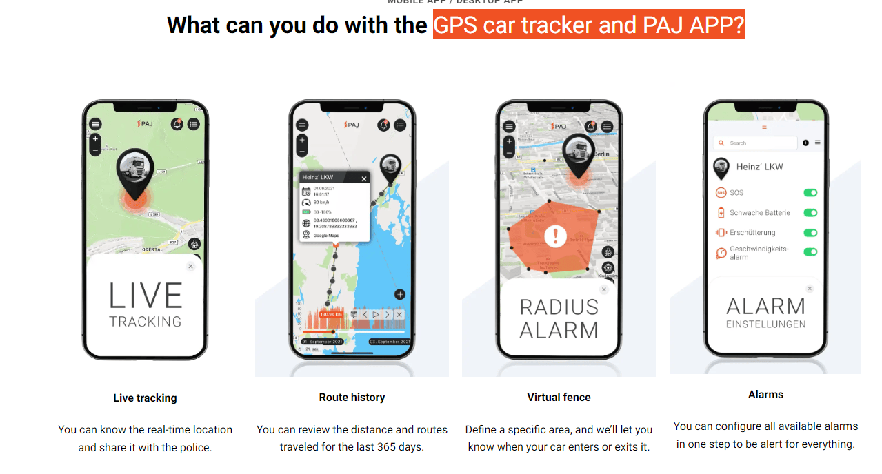  PAJ GPS Allround Finder 4G – GPS Tracker for Cars, Vehicles,  People & Objects – up to 40 Days Battery Life, Real Time Tracking,  Anti-Theft-Protection Tracking Device, Vehicle GPS Tracker 